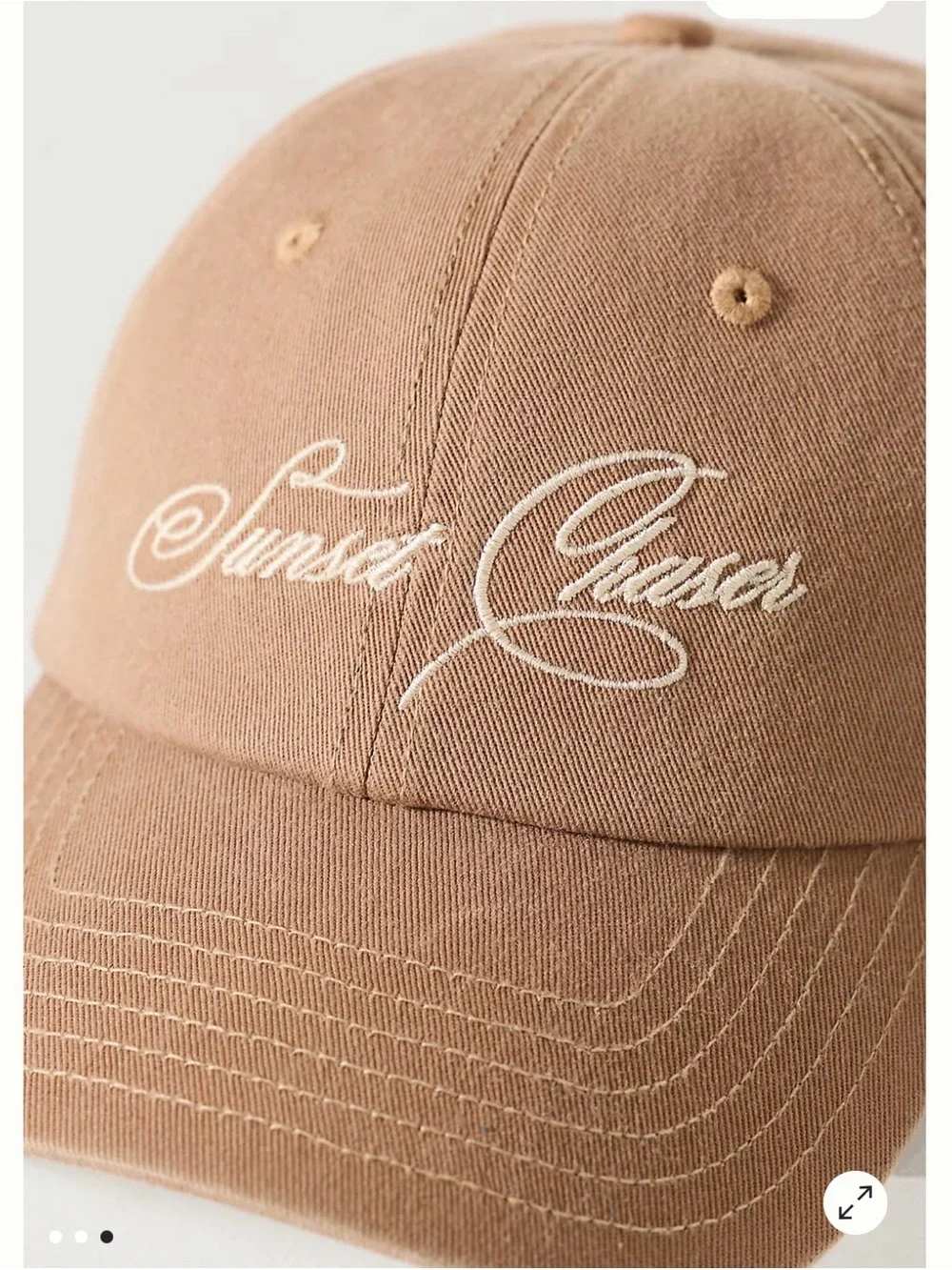 Anthropologie Kenz Kustomz Summer Nights Baseball Cap. NWT. Khaki